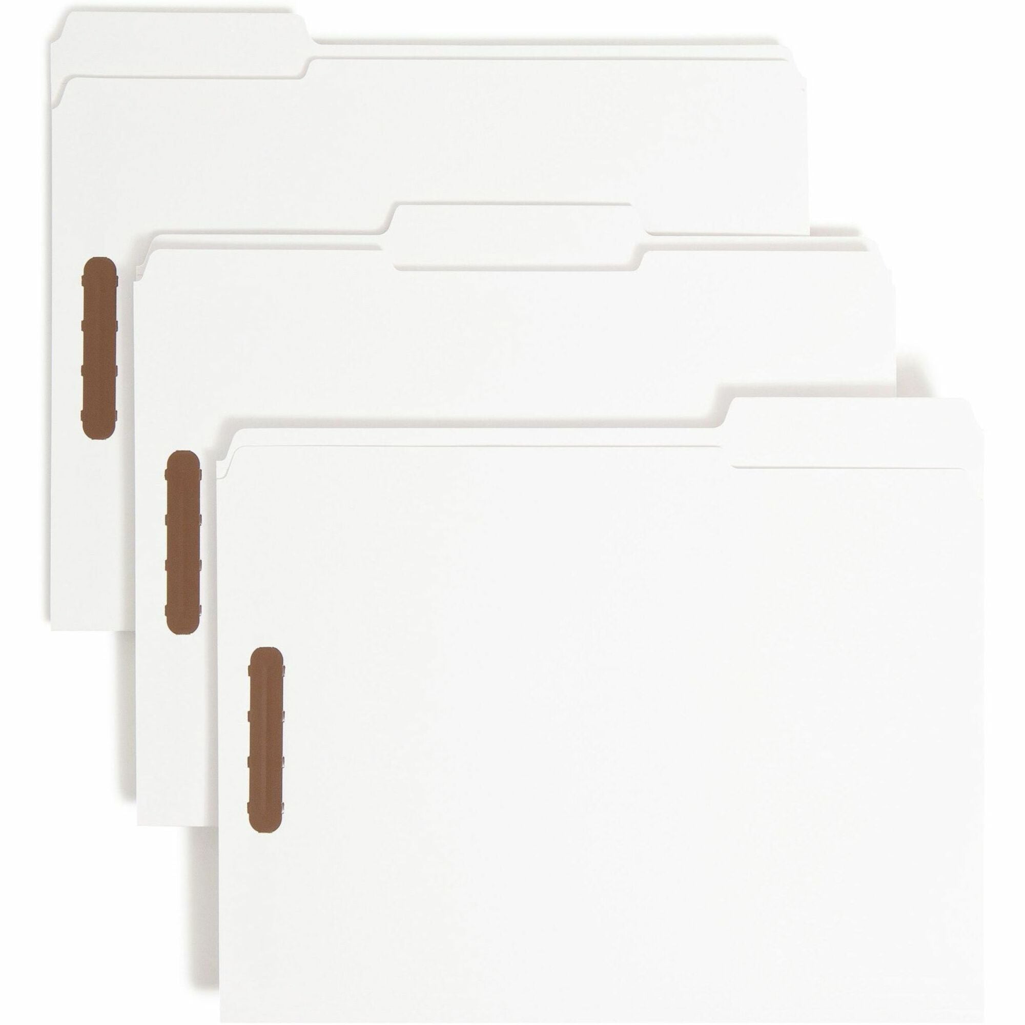 smead-1-3-tab-cut-letter-recycled-fastener-folder-8-1-2-x-11-3-4-expansion-2-x-prong-k-style-fasteners-2-fastener-capacity-assorted-position-tab-position-white-10%-recycled-50-box_smd12840 - 1