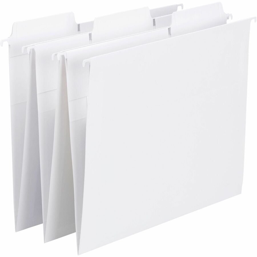 FasTab Hanging Folders, Letter Size, 1/3-Cut Tabs, White, 20/Box