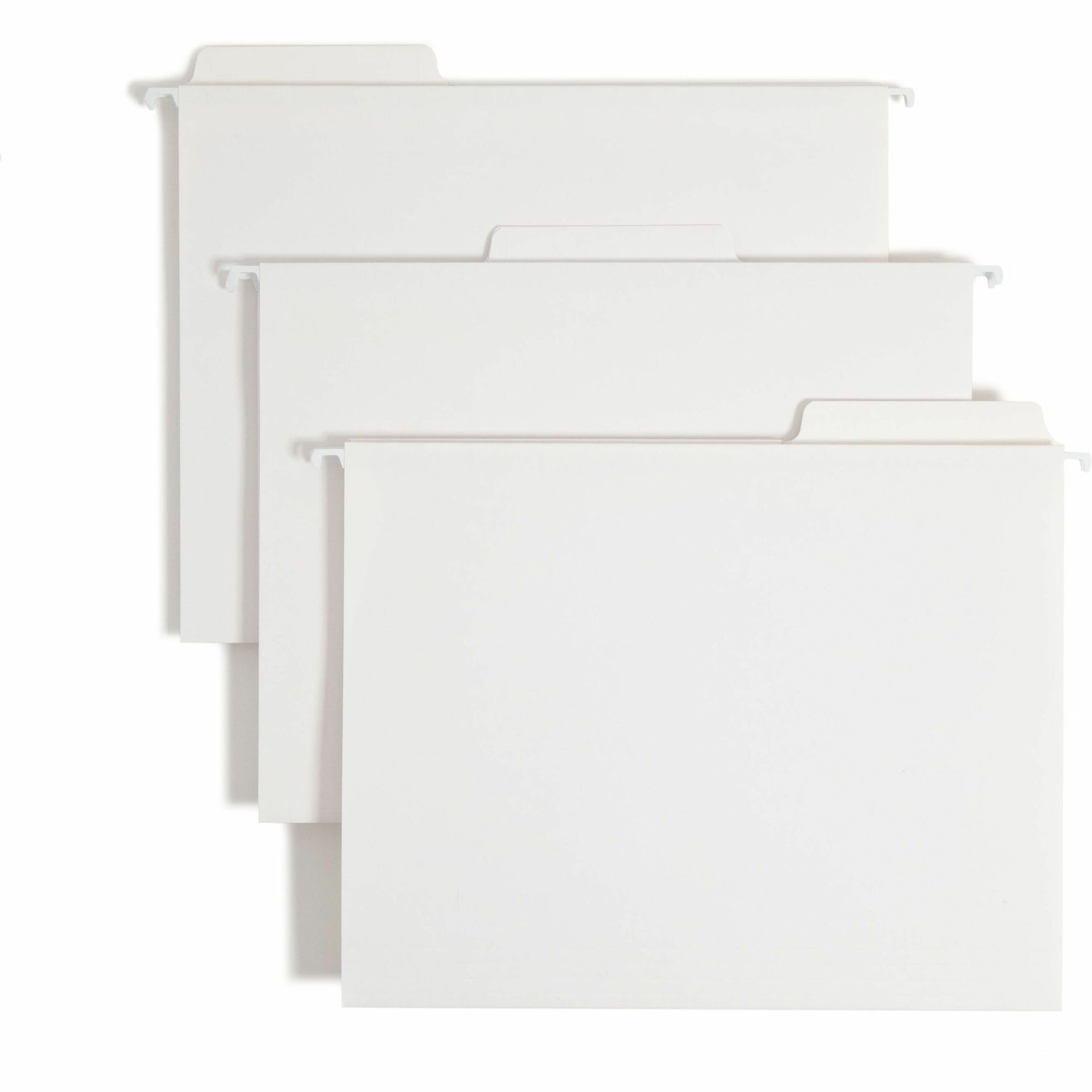 FasTab Hanging Folders, Letter Size, 1/3-Cut Tabs, White, 20/Box
