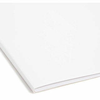 Smead FasTab Straight Tab Cut Letter Recycled Hanging Folder - 8 1/2" x 11" - Assorted Position Tab Position - White - 10% Recycled - 20 / Box