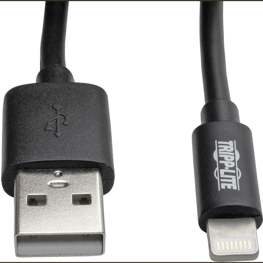 tripp-lite-by-eaton-lightning-connector-usb-coiled-cable-4-ft-lightning-usb-data-transfer-cable-for-desktop-computer-iphone-ipad-ipod-notebook-charger-first-end-lightning-second-end-usb-type-a-nickel-plated-connector-black-1-each_trpm100004coilb - 3