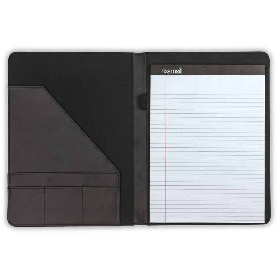 Samsill 71650 Pad Folio - Black, Gray - 1 Each - 3