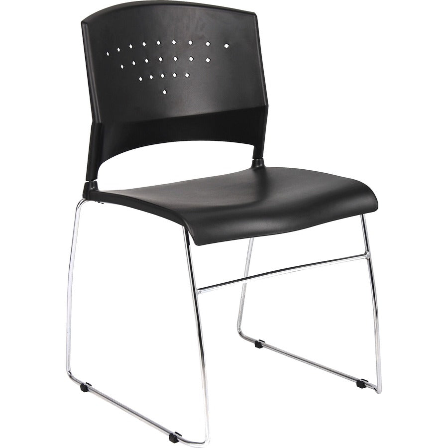 boss-black-stack-chair-with-chrome-frame-4-pcs-pack-black-polypropylene-seat-black-polypropylene-back-chrome-frame-sled-base-4-pack_bopb1400bk4 - 6