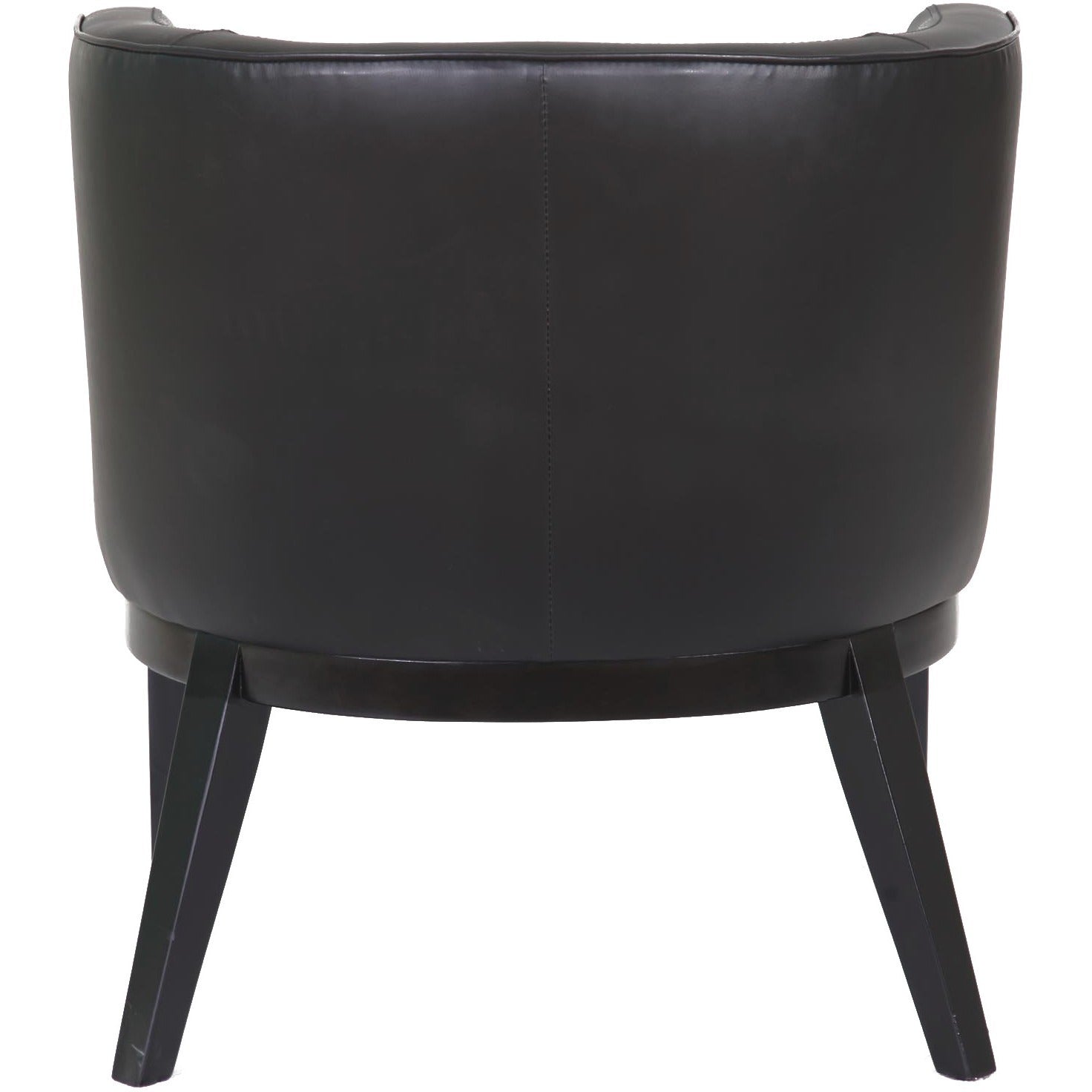 Boss Ava Accent Chair-Black - Black Vinyl, Plush Seat - Black Vinyl Back - Black Frame - Four-legged Base - 1 Each - 3