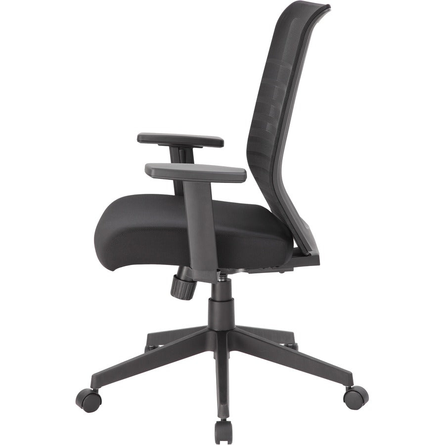 Boss Mesh Task Chair - Black Seat - Black Mesh Back - Black Frame - 5-star Base - 1 Each