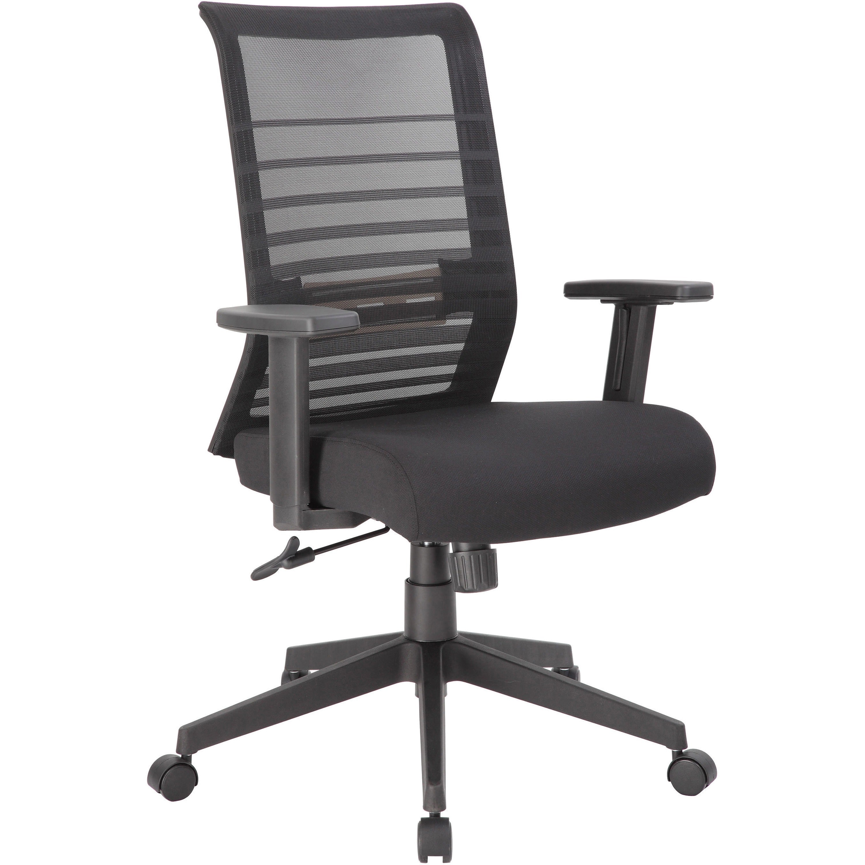 Boss Mesh Task Chair - Black Seat - Black Mesh Back - Black Frame - 5-star Base - 1 Each - 1