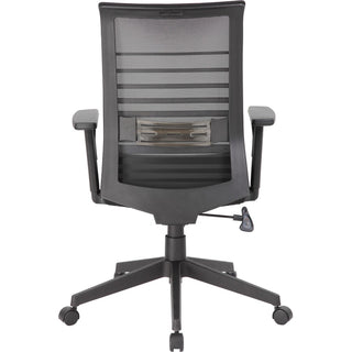 Boss Mesh Task Chair - Black Seat - Black Mesh Back - Black Frame - 5-star Base - 1 Each