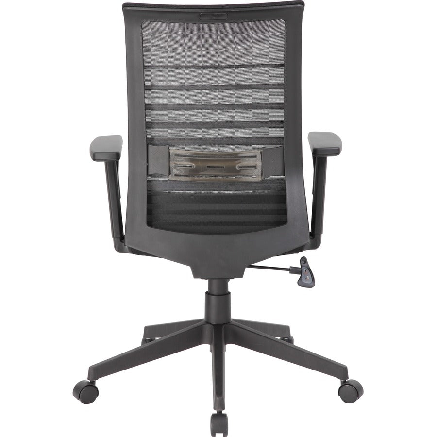 Boss Mesh Task Chair - Black Seat - Black Mesh Back - Black Frame - 5-star Base - 1 Each