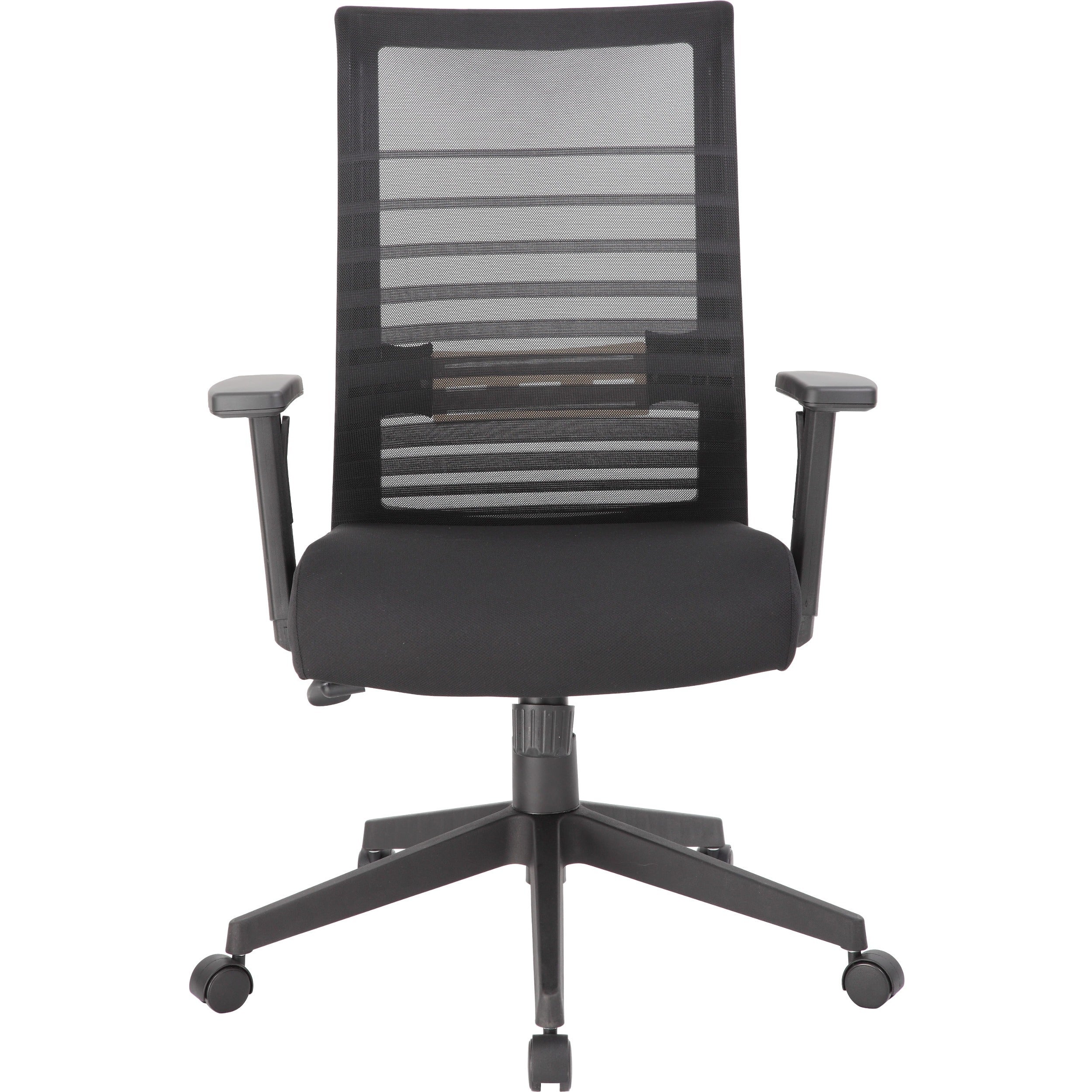 Boss Mesh Task Chair - Black Seat - Black Mesh Back - Black Frame - 5-star Base - 1 Each - 2