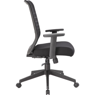 Boss Mesh Task Chair - Black Seat - Black Mesh Back - Black Frame - 5-star Base - 1 Each