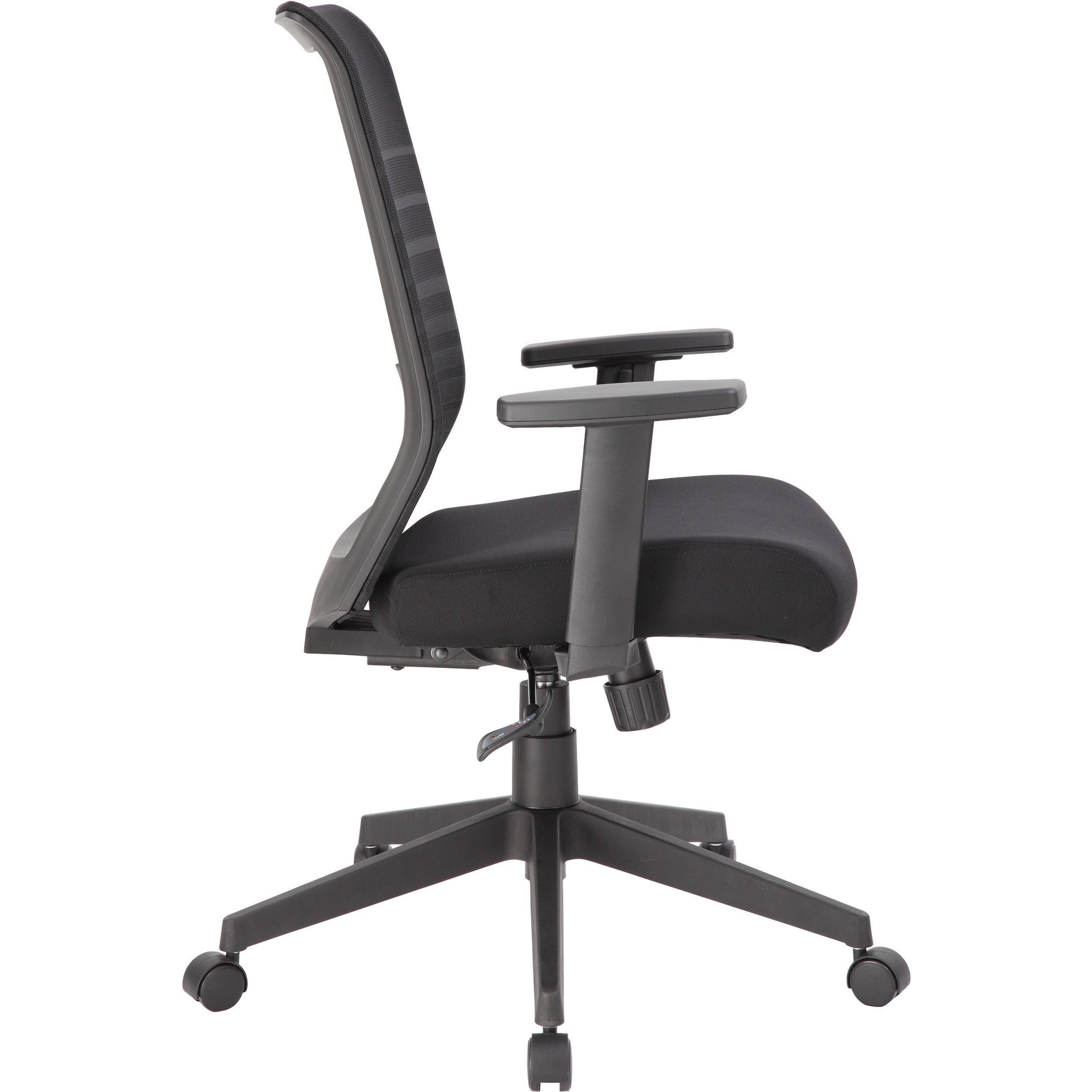 Boss Mesh Task Chair - Black Seat - Black Mesh Back - Black Frame - 5-star Base - 1 Each - 5