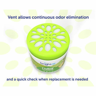 Bright Air Zesty Lemon Super Odor Eliminator - 14 fl oz (0.4 quart) - Lemon, Lime, Zesty Lemon - 60 Day - 6 / Carton - Odor Neutralizer, Long Lasting