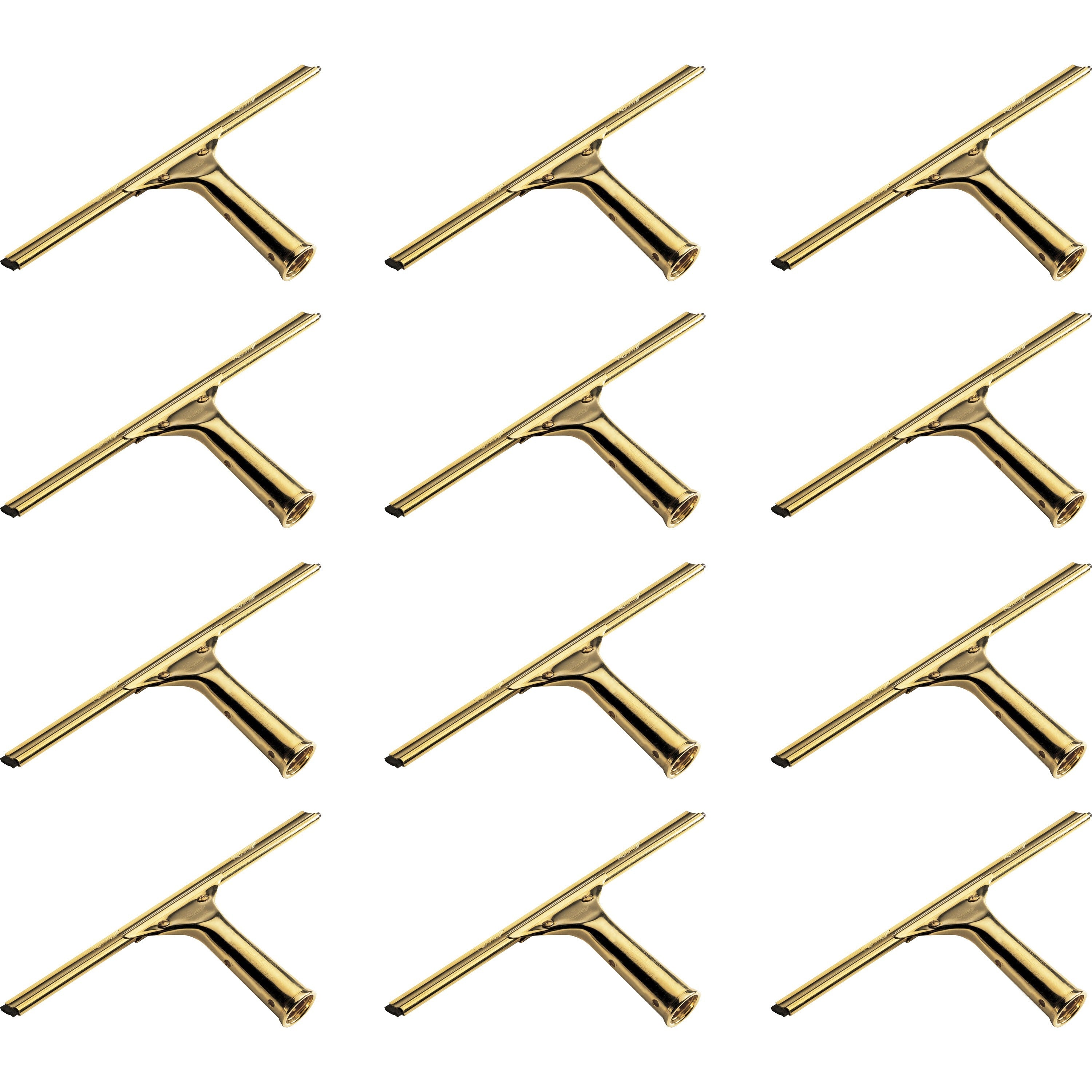 ettore-brass-squeegee-rubber-blade-55-height-x-118-width-x-13-length-lightweight-changeable-blade-streak-free-brass-12-carton_eto1013ct - 1