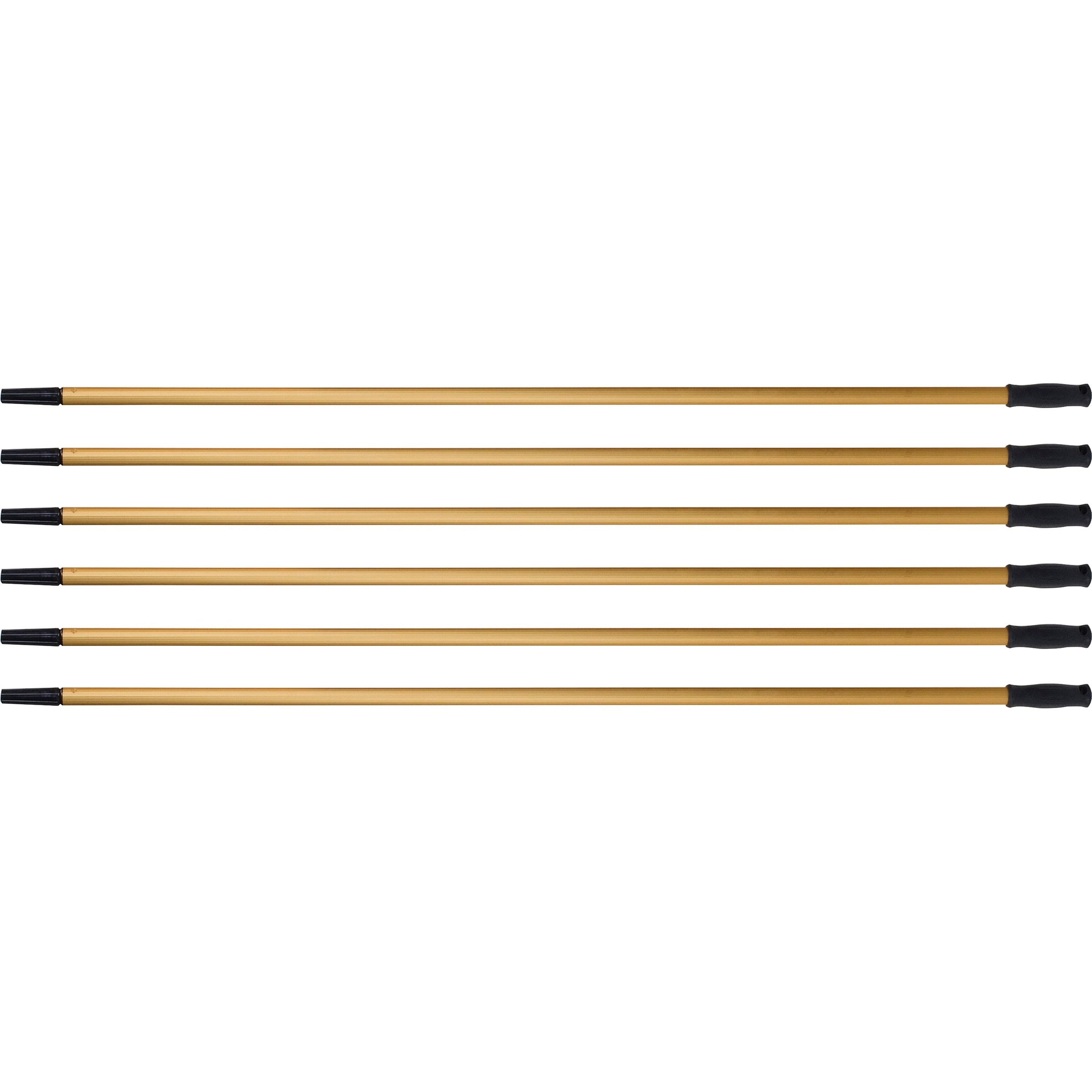 Ettore Utility Handle for Squeegee - 60" Length - 1.25" Diameter - Gold - Aluminum - 6 / Carton