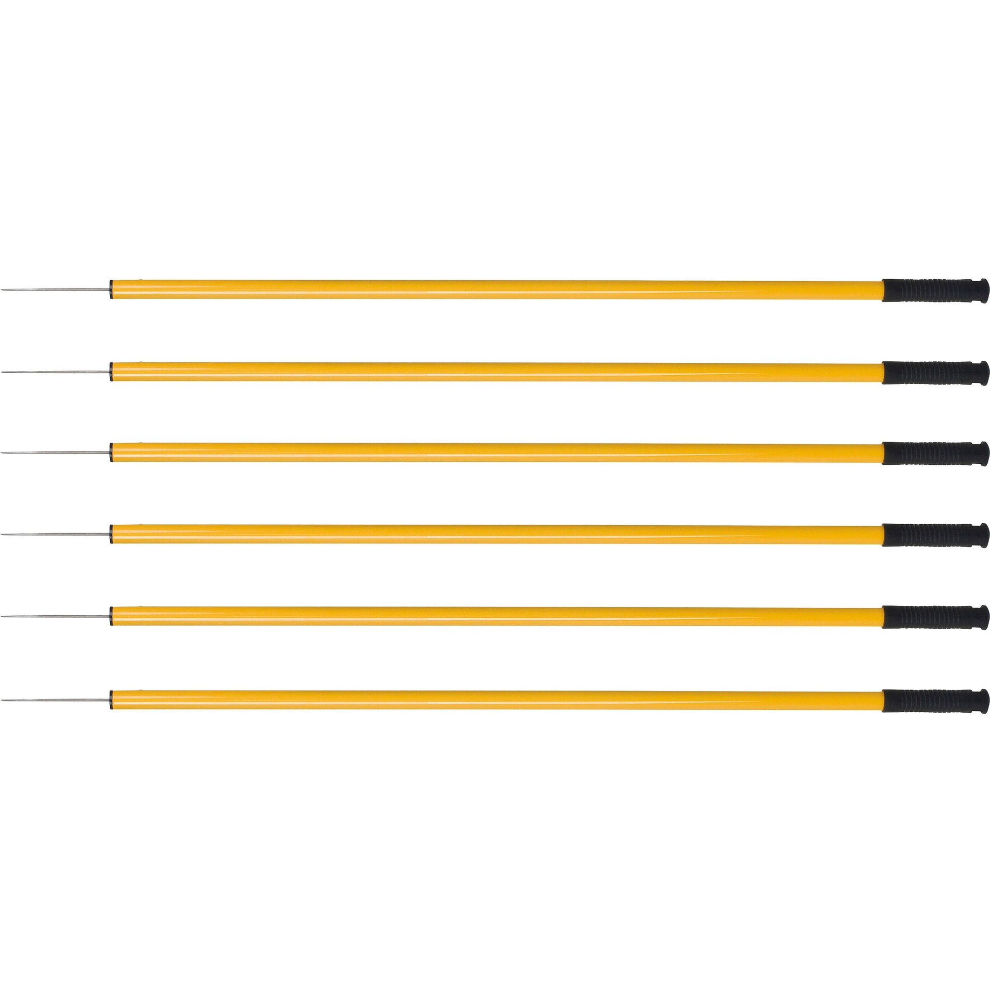 Ettore Trash Picker - 44" Reach - Lightweight, Ergonomic Handle, Safety Guard, Extended Tip - Steel - Gold - 6 / Carton