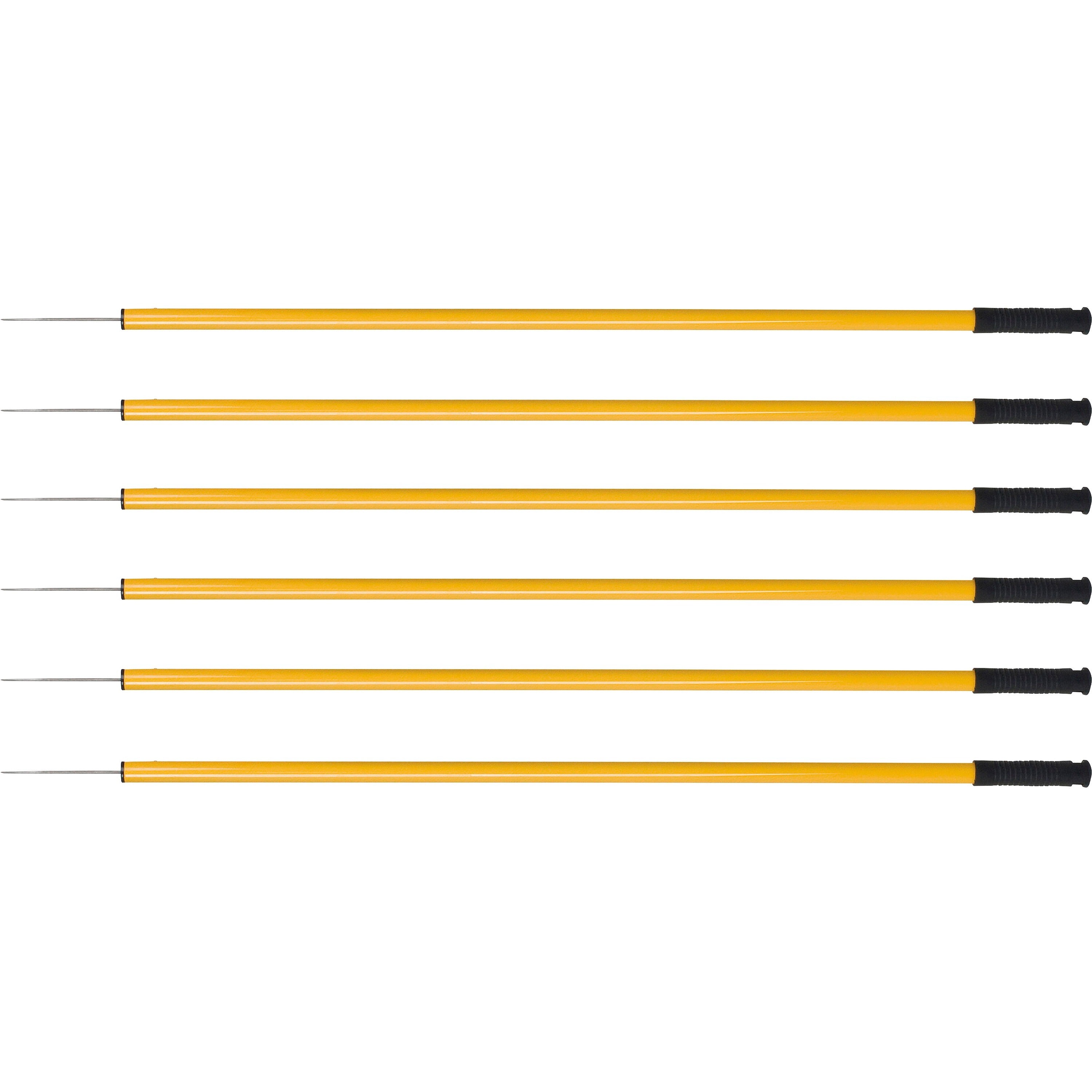 Ettore Trash Picker - 44" Reach - Lightweight, Ergonomic Handle, Safety Guard, Extended Tip - Steel - Gold - 6 / Carton