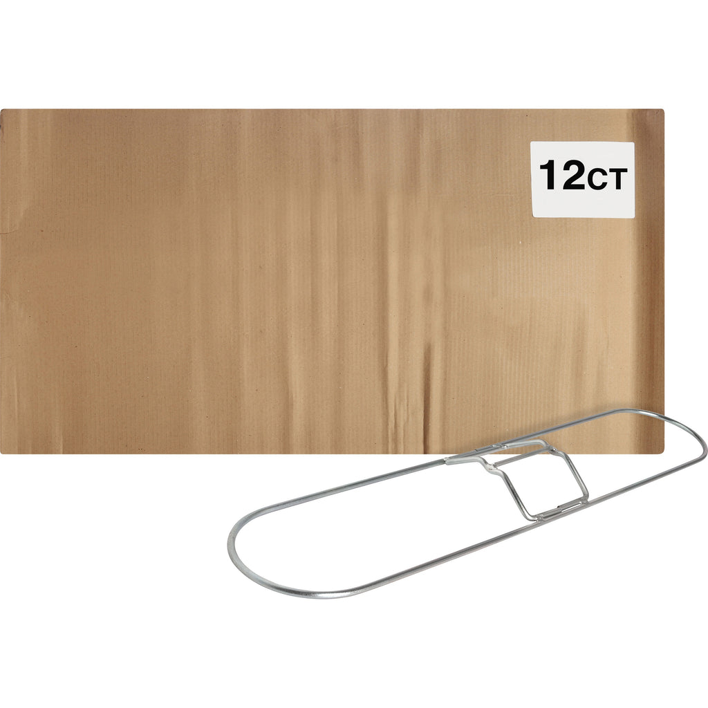 Genuine Joe Clip-On 36" Dust Mop Frame - 360deg Swivel, Rust Resistant, Chrome Plated, Reinforced - Chrome - Steel - 12 / Carton