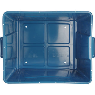 Genuine Joe 14-Gallon Recycling Bin - 14 gal Capacity - Rectangular - Durable, Lightweight - 14.5" Height x 19.5" Width x 15.4" Depth - Plastic - Blue - 12 / Carton