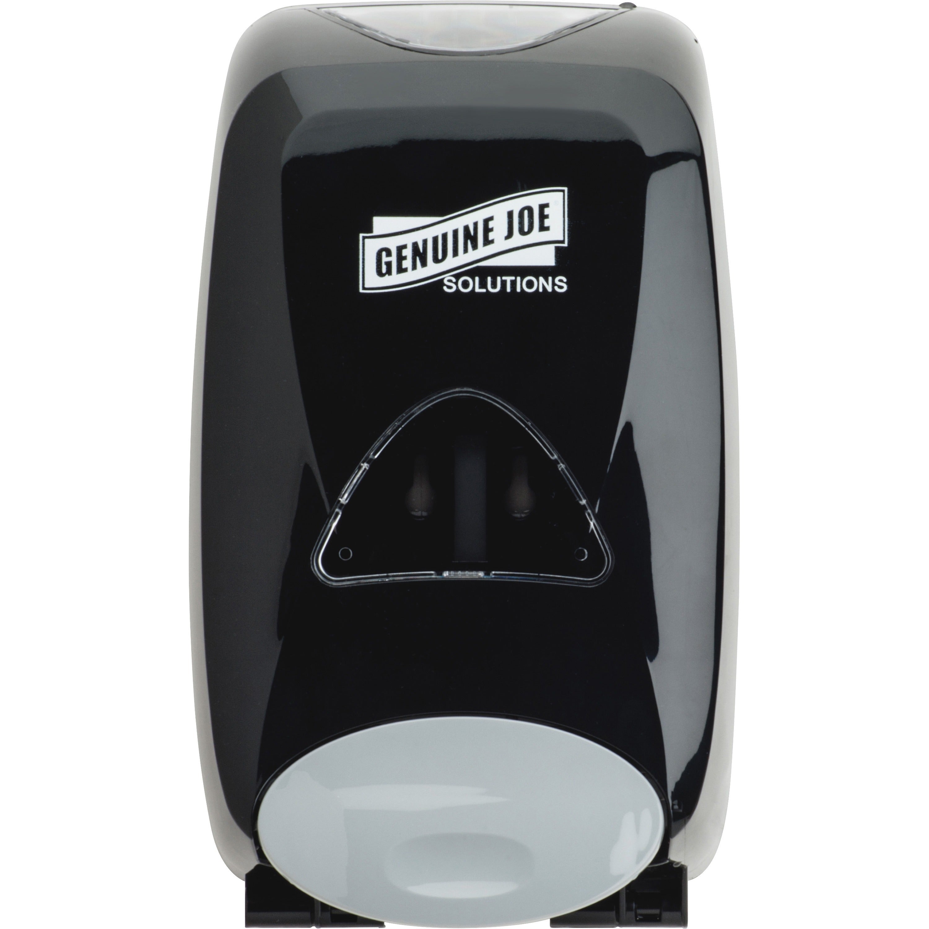 Genuine Joe Solutions Soap Dispenser - Manual - 1.32 quart Capacity - Black - 6 / Carton - 2