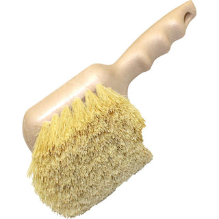 Genuine Joe Tampico Utility Brush - Tampico Bristle - 8.5" Overall Length - 12 / Carton - White