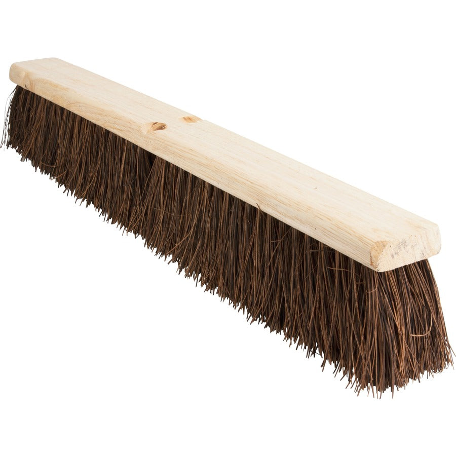 Genuine Joe 24" Push Broomhead - Palmyra Bristle - 24" Overall Length - 12 / Carton