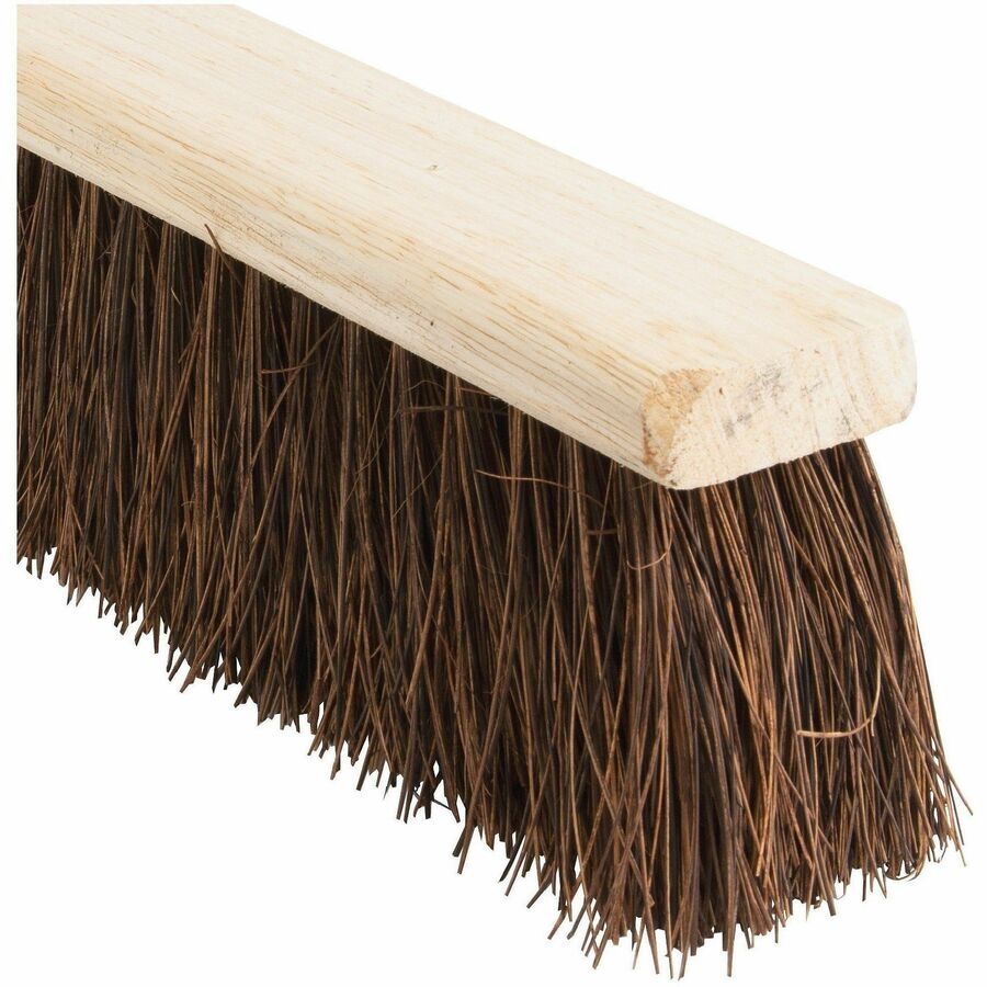 Genuine Joe 24" Push Broomhead - Palmyra Bristle - 24" Overall Length - 12 / Carton