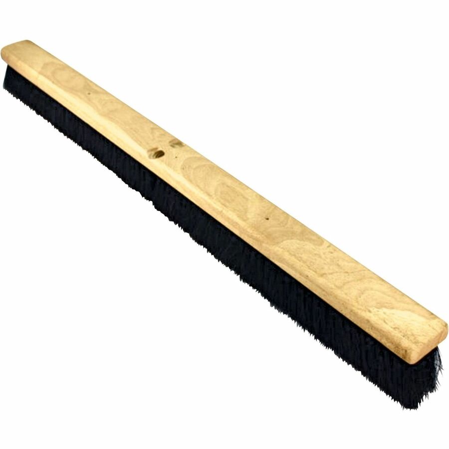 Genuine Joe Hardwood Block Broomhead - 2.75" Tampico Fiber Bristle - 36" Overall Length - 6 / Carton - 2