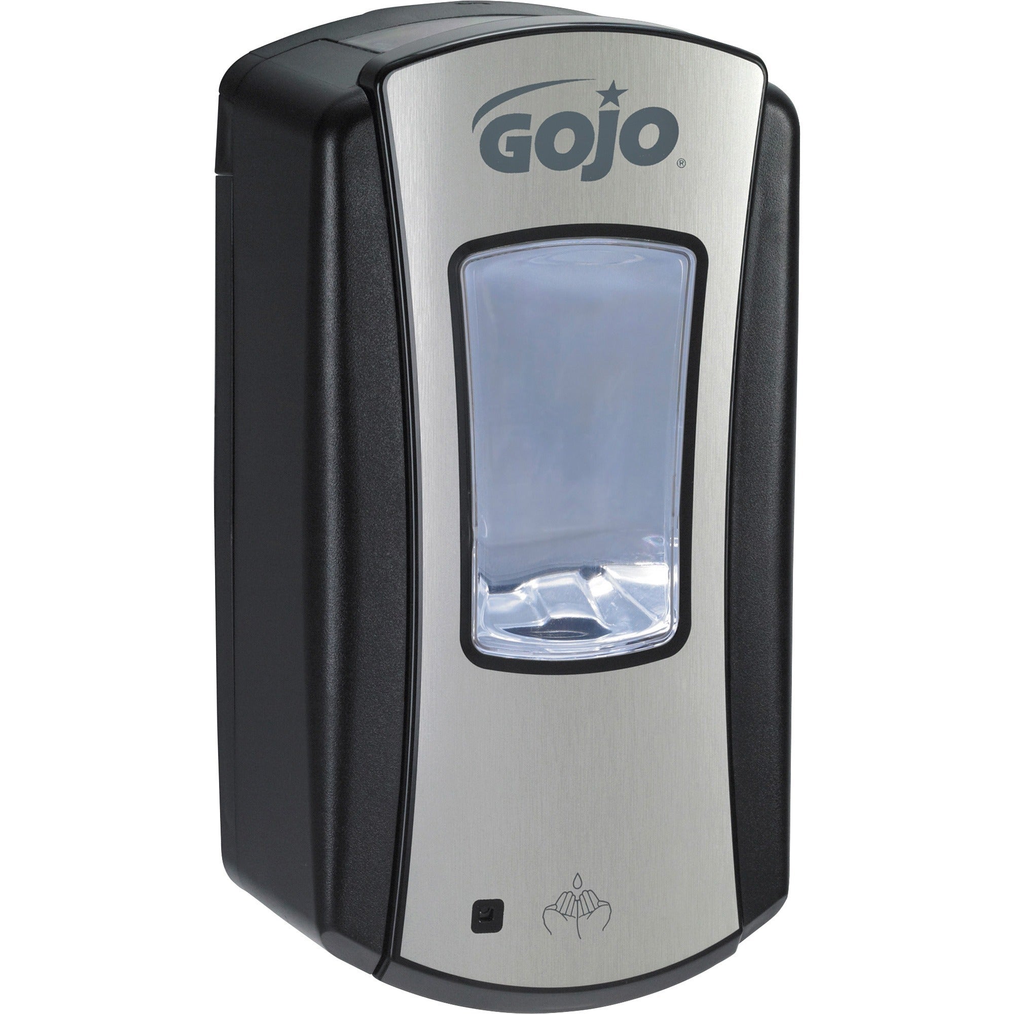 gojo-ltx-12-touch-free-foam-soap-dispenser-automatic-127-quart-capacity-site-window-refillable-touch-free-lockable-skylight-chrome-black-4-carton_goj191904ct - 2