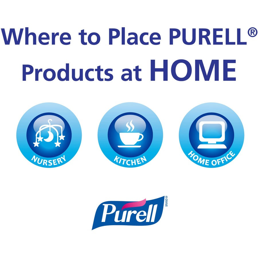 PURELL Hand Sanitizer Gel - Fragrance-free Scent - 12 fl oz (354.9 mL) - Pump Bottle Dispenser - Kill Germs - Clear - 12 / Carton