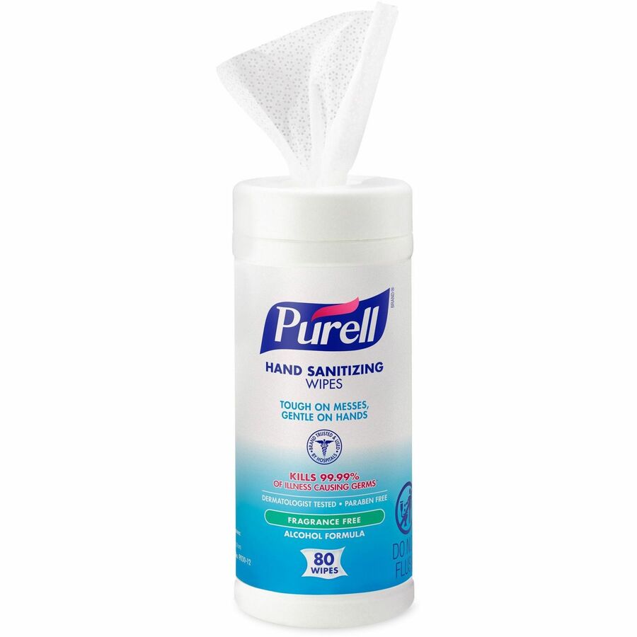 purell-alcohol-hand-sanitizing-wipes-white-pre-moistened-durable-lint-free-textured-fragrance-free-dye-free-non-sticky-residue-free-for-hand-80-per-canister-12-carton_goj903012ct - 4