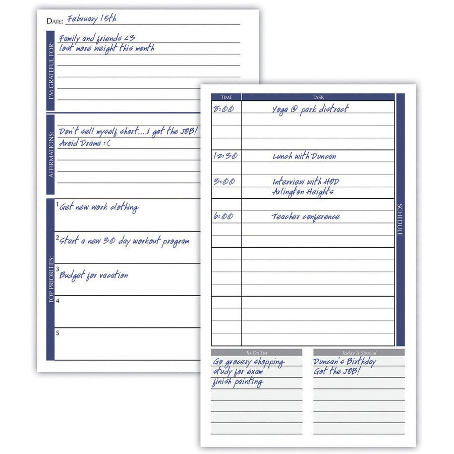 house-of-doolittle-non-dated-productivity-planner-monthly-weekly-12-month-1-month-1-day-1-week-double-page-layout-blue-sheet-gray-suede-gray-cover-93-height-x-63-width-embossed-pocket-daily-schedule-task-list-to-do-list_hod59799 - 5
