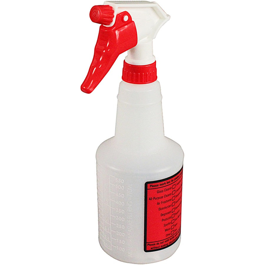 Spray Alert Spray Bottle - Leak Proof - 10.6" Height - 4.5" Width - 32 / Carton - White