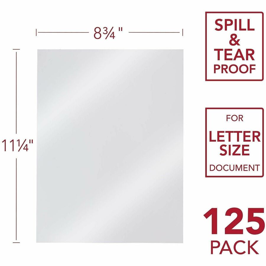 Mead Clear View Presentation Cover - 8 3/4" x 11 1/4" - Clear - 125 / Box