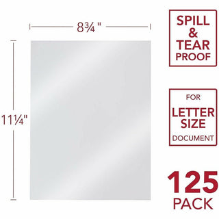 Mead Clear View Presentation Cover - 8 3/4" x 11 1/4" - Clear - 125 / Box