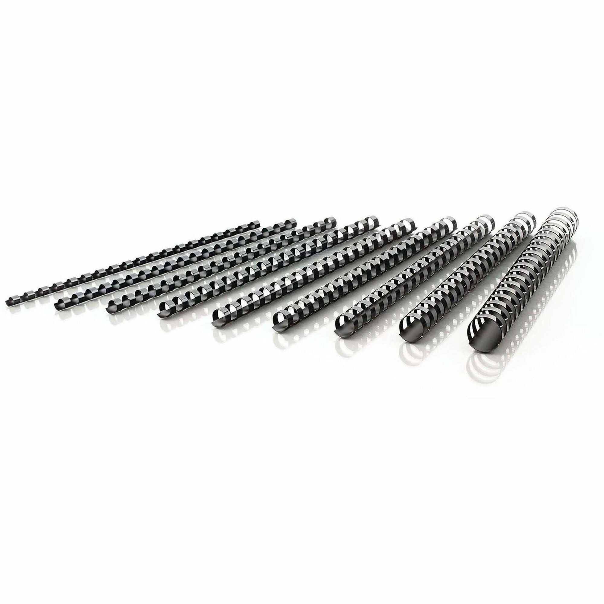 Mead CombBind Binding Spines - 0.31" Maximum Capacity - 40 x Sheet Capacity - For Letter 8 1/2" x 11" Sheet - Plastic - 125 / Box