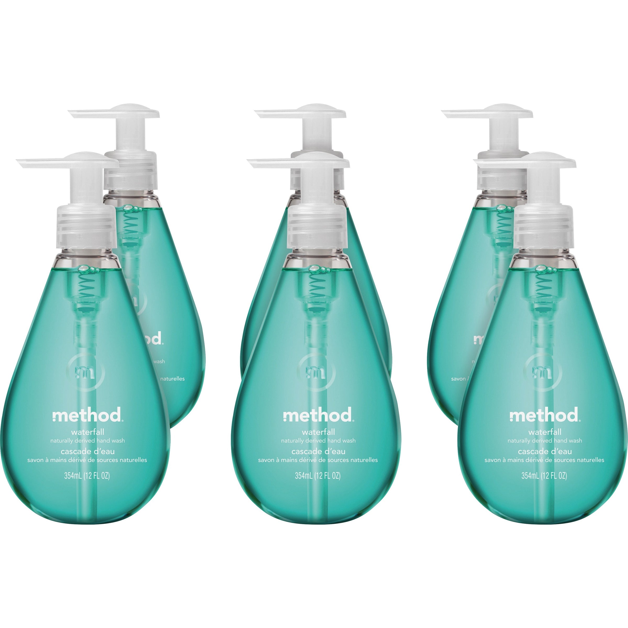 method-gel-hand-soap-waterfall-scentfor-12-fl-oz-3549-ml-pump-bottle-dispenser-hand-aqua-paraben-free-phthalate-free-triclosan-free-6-carton_mth00379ct - 1