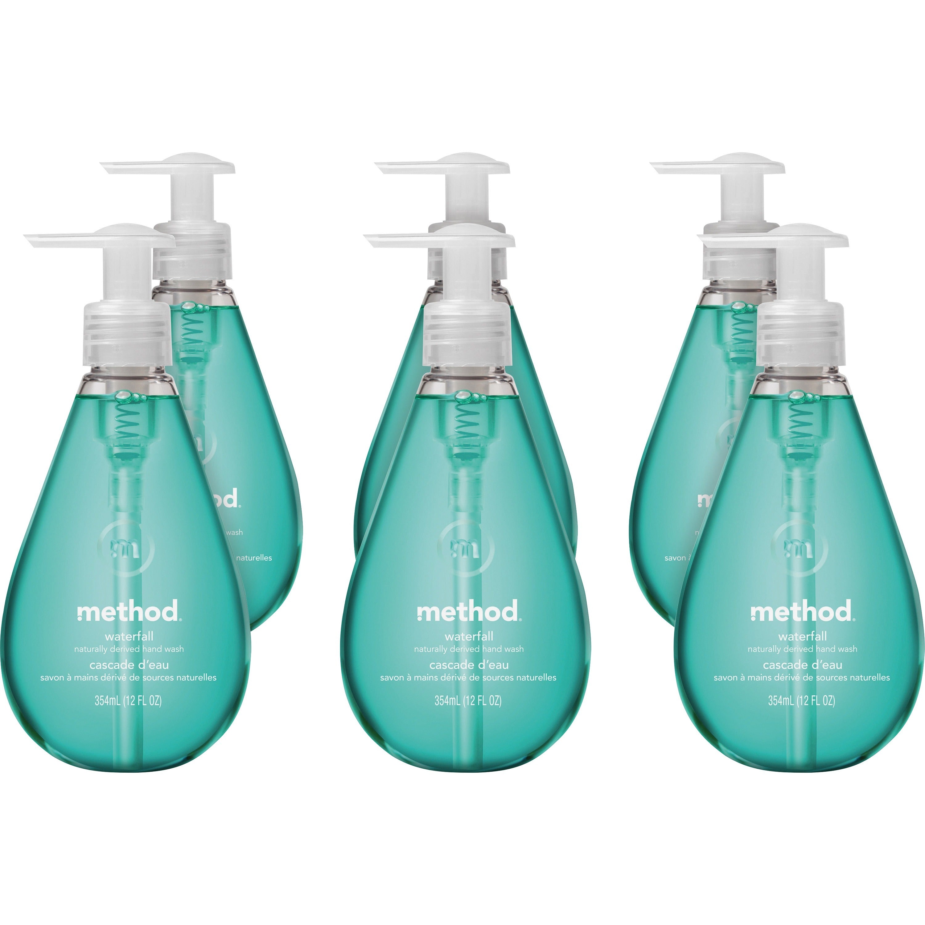 method-gel-hand-soap-waterfall-scentfor-12-fl-oz-3549-ml-pump-bottle-dispenser-hand-aqua-paraben-free-phthalate-free-triclosan-free-6-carton_mth00379ct - 1