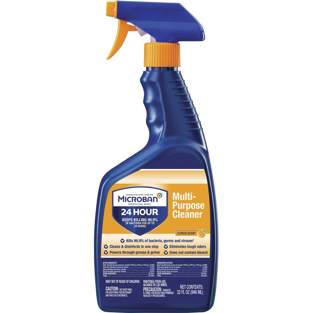 24-Hour Disinfectant Multipurpose Cleaner, Citrus, 32 oz Spray Bottle