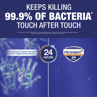 Microban Professional Sanitizing Spray - 15 fl oz (0.5 quart) - Citrus Scent - 6 / Carton - Antimicrobial, Disinfectant - Clear