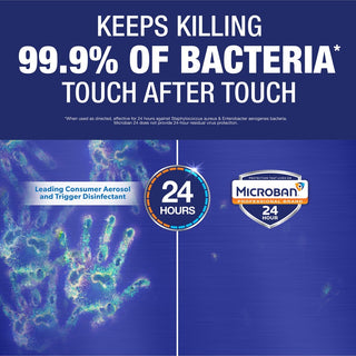 Microban Professional Sanitizing Spray - 15 fl oz (0.5 quart) - Citrus Scent - 6 / Carton - Antimicrobial, Disinfectant - Clear