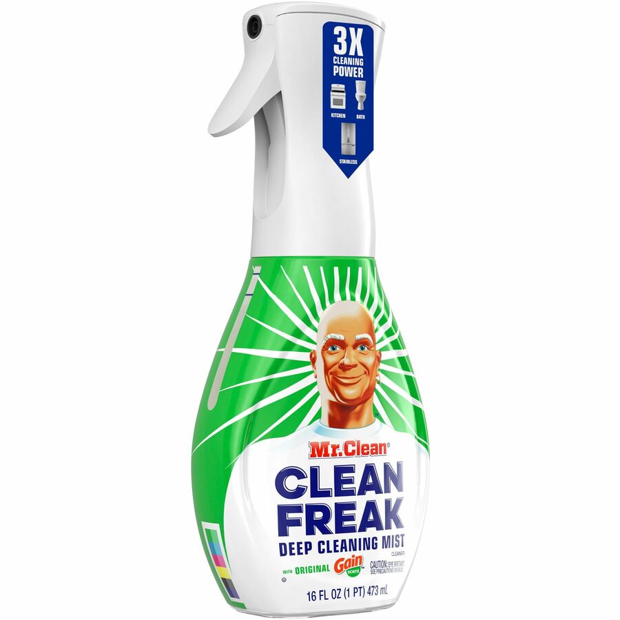 Mr. Clean Deep Cleaning Mist - 16 fl oz (0.5 quart) - Gain Scent - 6 / Carton - Easy to Use, Disinfectant, Deodorize - Multi