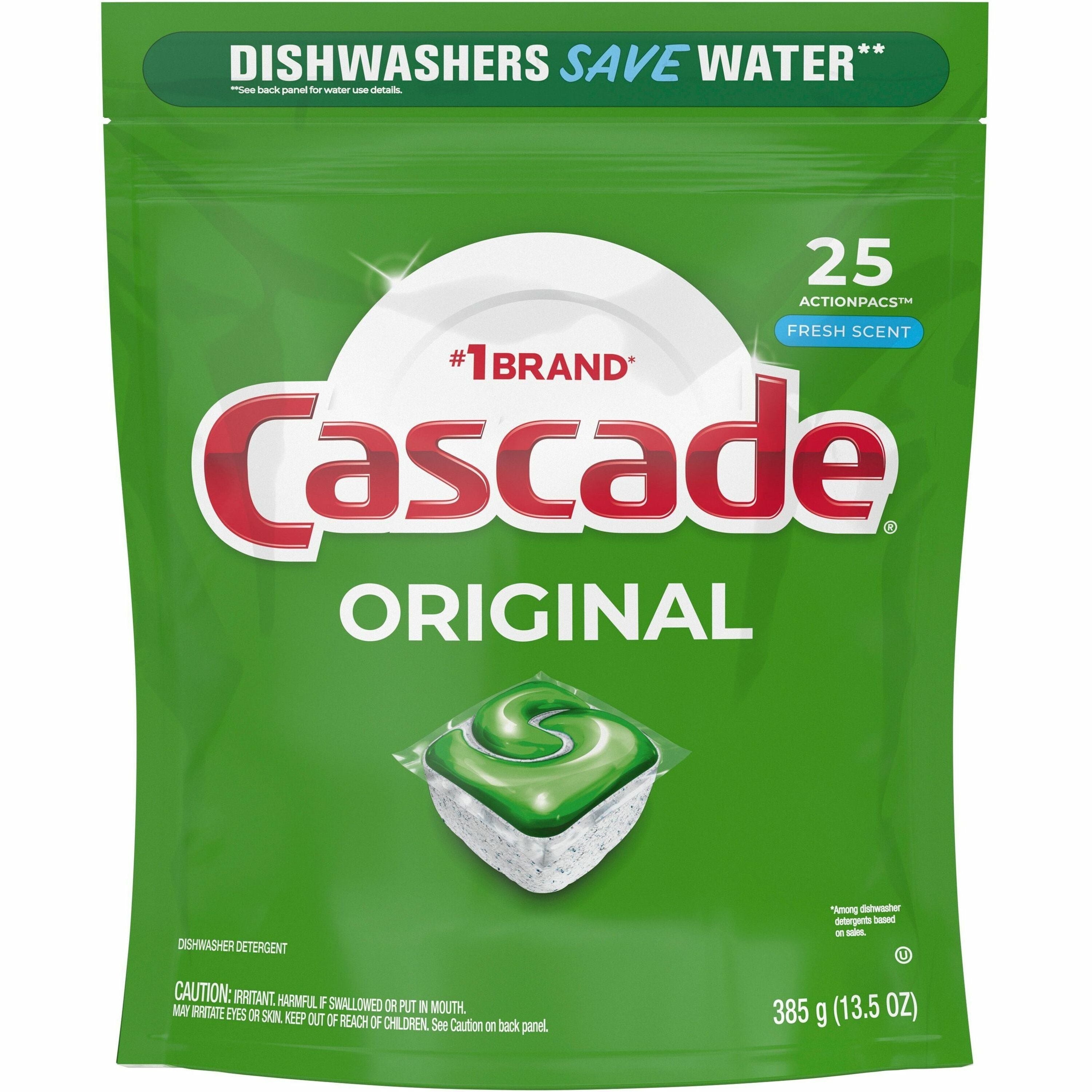 cascade-actionpacs-original-dish-detergent-for-dishwasher-fresh-scent-125-carton-no-mess-easy-to-use-phosphate-free-white-green_pgc80675ct - 1