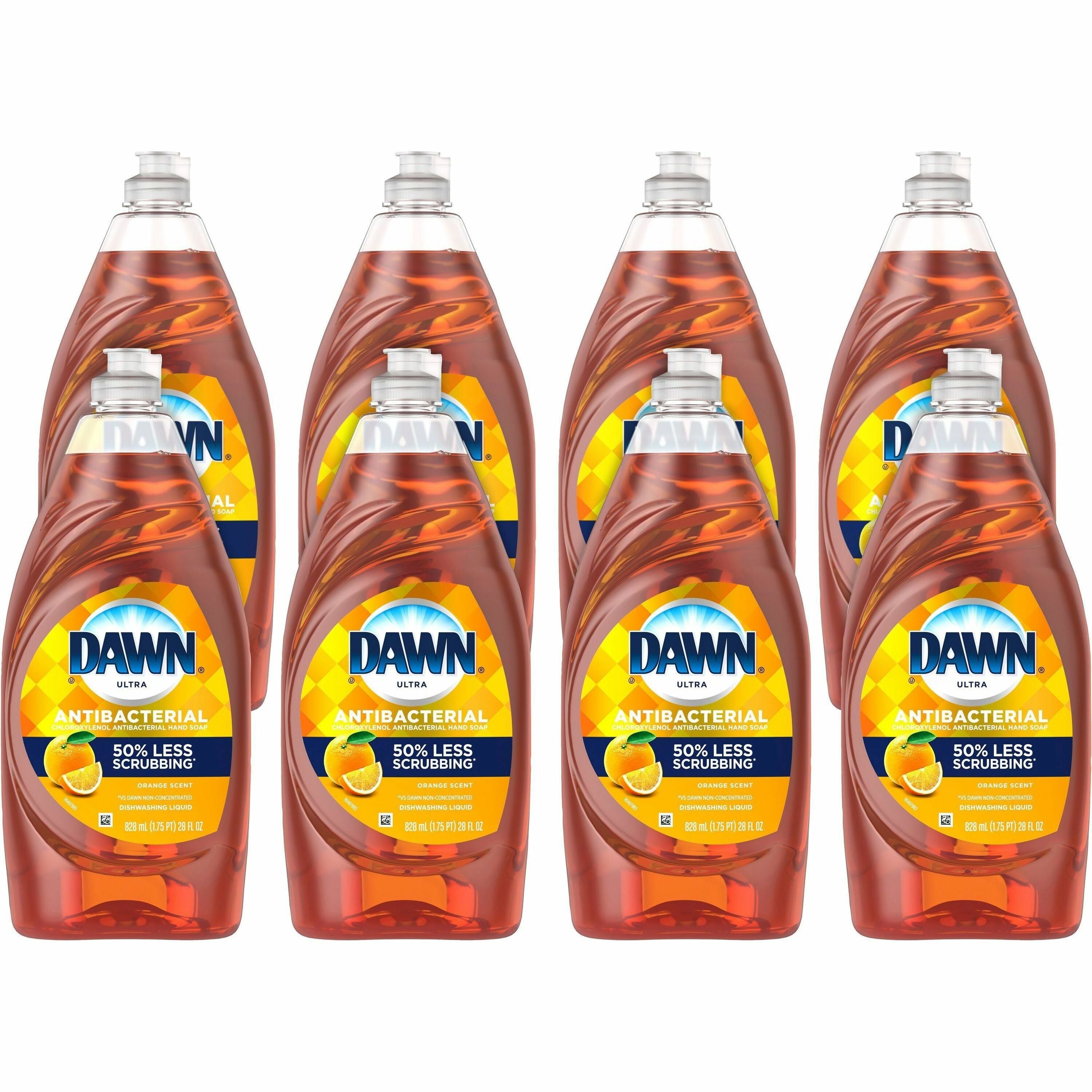 dawn-ultra-antibacterial-dish-soap-28-fl-oz-09-quart-citrus-scent-8-carton-antibacterial-residue-free-streak-free-orange_pgc97318ct - 1