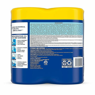 Lysol Disinfecting Wipes - Lemon Lime Scent - 80 / Canister - 6 / Carton - Pre-moistened, Disinfectant, Antibacterial - White