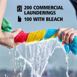 Rubbermaid Commercial Microfiber Light-Duty Cleaning Cloths - For Commercial - 16" Length x 16" Width - 24.0 / Bag - 12 / Carton - Bleach-safe, Washable, Durable, Chemical Resistant, Reusable - Red