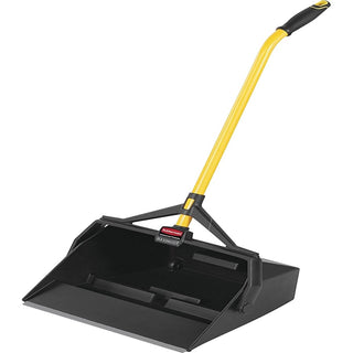 Rubbermaid Commercial Maximizer Wet/Dry Debris Pan - Polypropylene - Black, Yellow - 6 / Carton