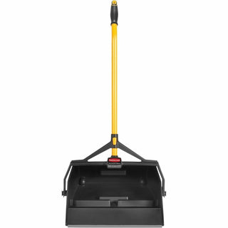 Rubbermaid Commercial Maximizer Wet/Dry Debris Pan - Polypropylene - Black, Yellow - 6 / Carton