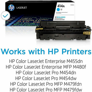 HP 414A, (W2021A) Cyan Original LaserJet Toner Cartridge