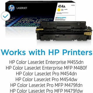 HP 414A, (W2022A) Yellow Original LaserJet Toner Cartridge