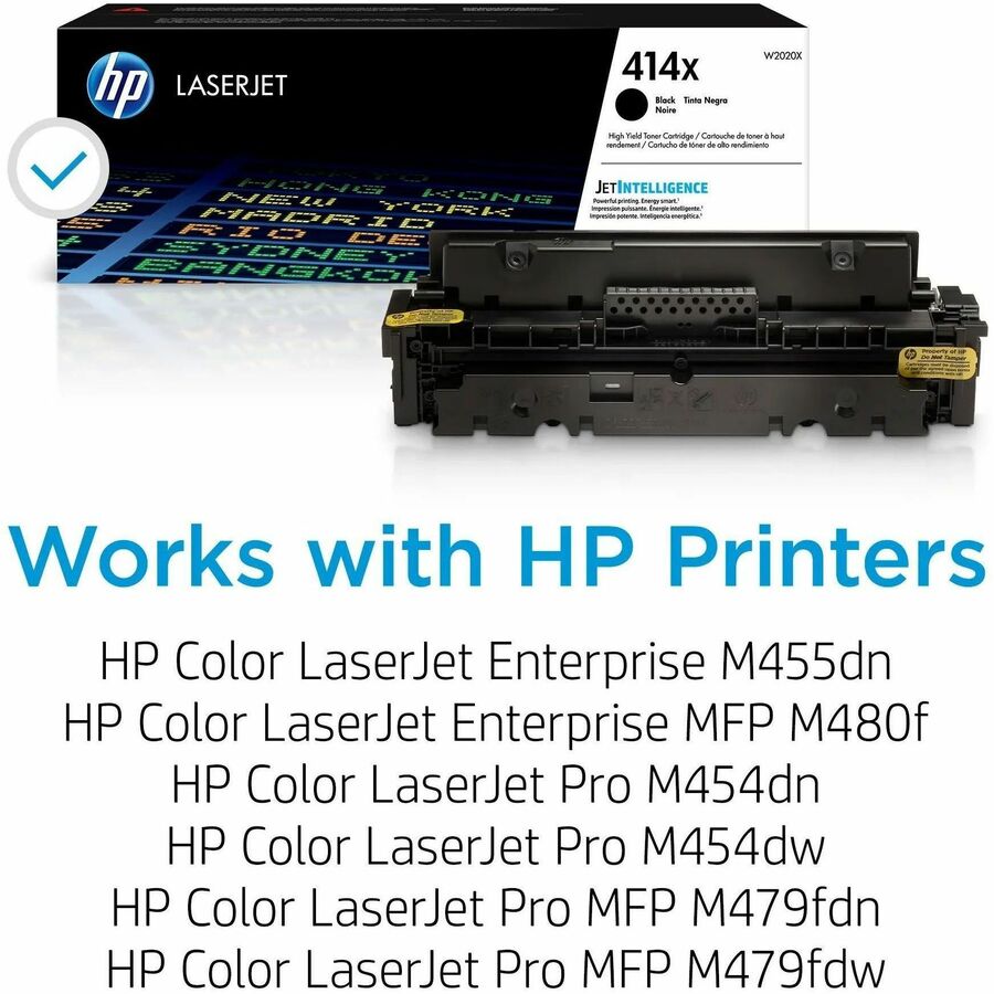 HP 414X, (W2020X) High-Yield Black Original LaserJet Toner Cartridge